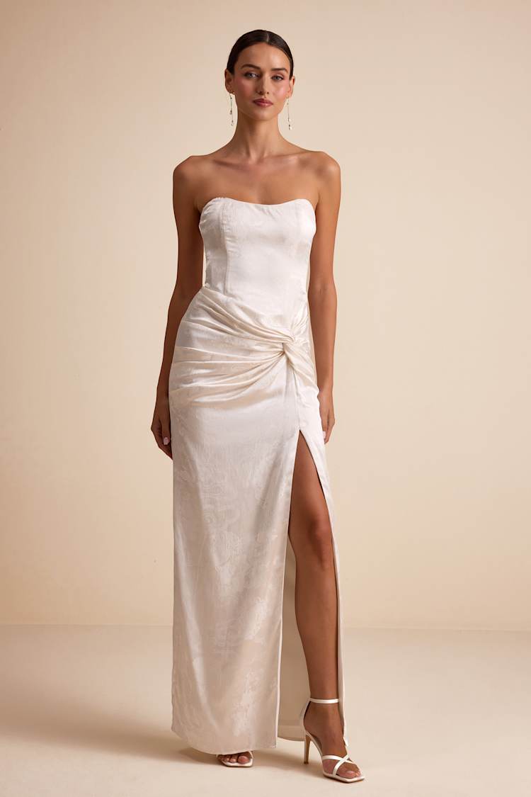 lulus strapless maxi dress Black Maxi Dress - Plisse Satin Dress - Strapless Dress