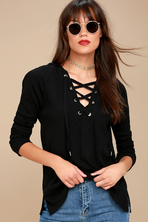 hooded thermal top