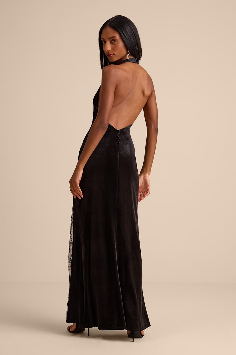 black velvet halter dress Crystal Embellished Mini Custom Color stopping choice for your most glamorous occasions Black Oasis Velvet Halter Bias