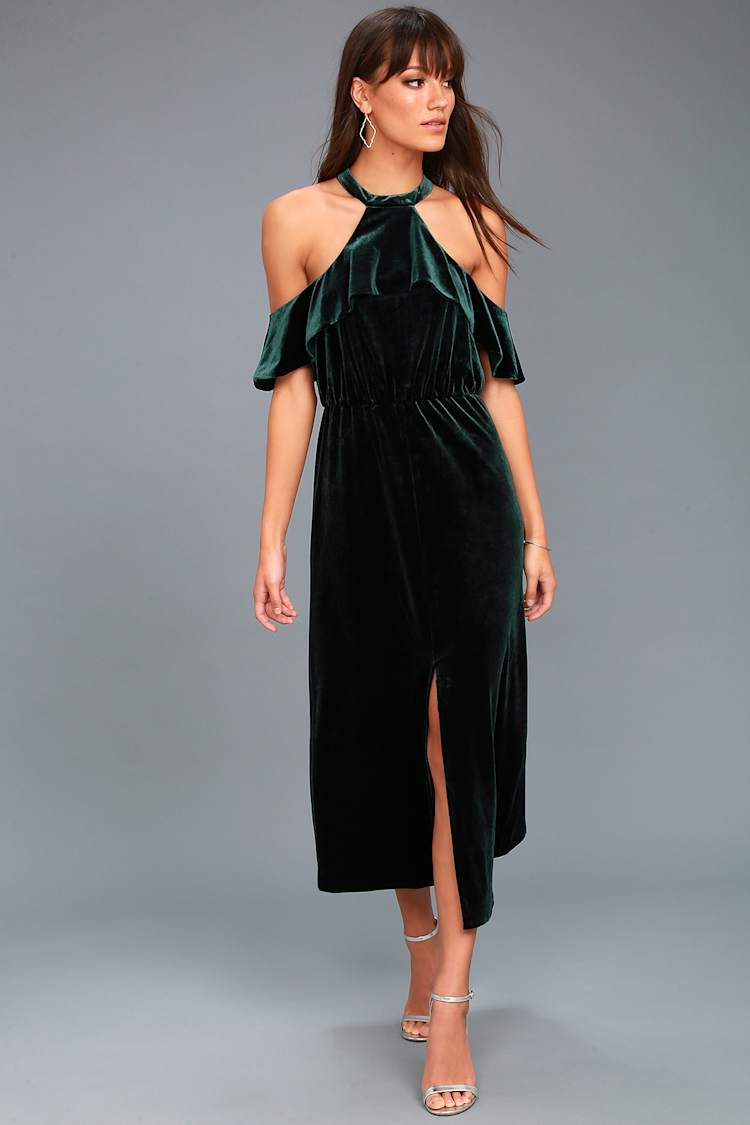 Ali & Jay Queen of the Disco - Forest Green Midi Dress - Lulus Ali & Jay Queen of the Disco - Forest Green Midi Dress - Lulus