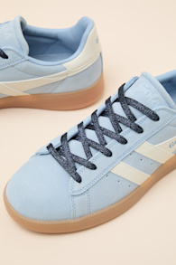 Aztec Air and Off White Suede Lace-Up Sneakers 5