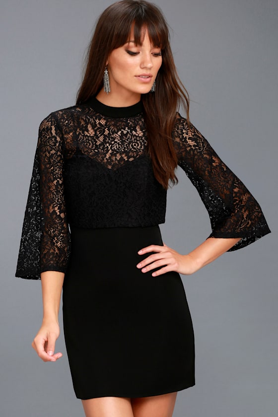 Ali & Jay Dim All the Lights Black Lace Dress 3