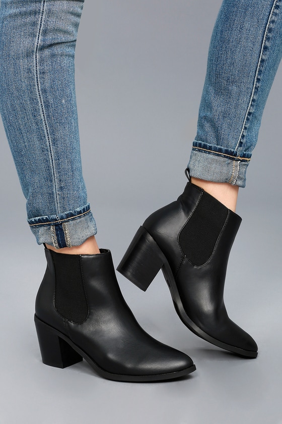 Madden Girl Barbiee - Black Ankle Boots - Vegan Boots - Lulus