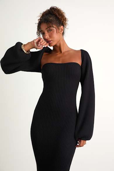 Black Long Sleeve Dresses for Women - Lulus