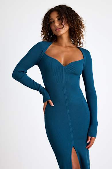 Blue Midi Dresses - Lulus