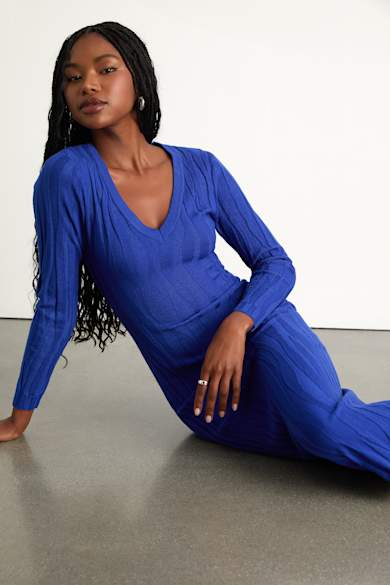 chinese dress ladies Visualize Long Sleeve Mini Dress | Light Blue | Womens