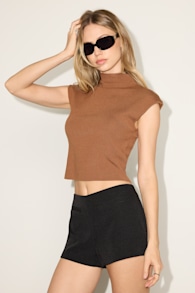 Izuma Black Mid-Rise Micro Shorts 1