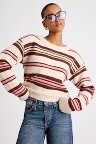 NK11814: OATMEAL/BROWN/ PINK 6