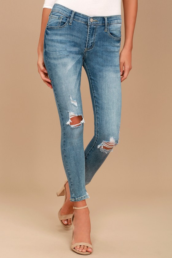 medium wash jeans