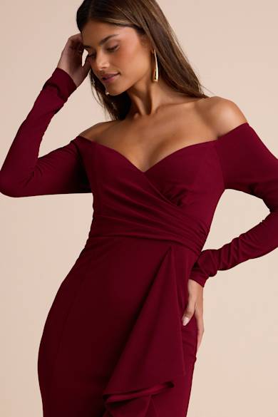 Red Long Sleeve Dresses for Women - Lulus