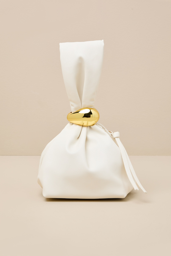 Lucia White Handle Bag 1