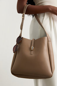 Yara Taupe Shoulder Bag 1