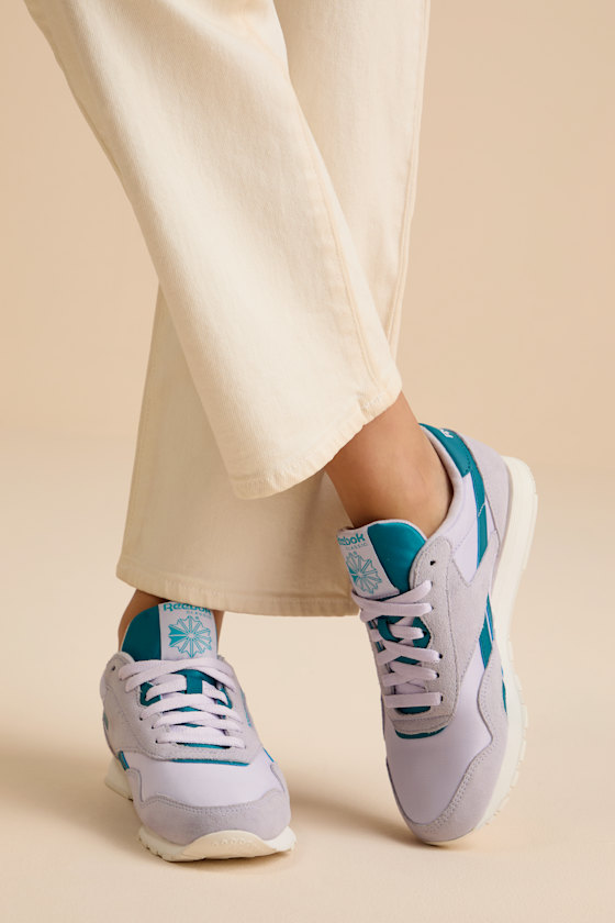 Reebok Classic Nylon - White Nylon Sneakers - Lace-Up Sneakers - Lulus