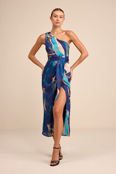 Black, White One Shoulder Dresses, One Sleeve Dresses | Lulus