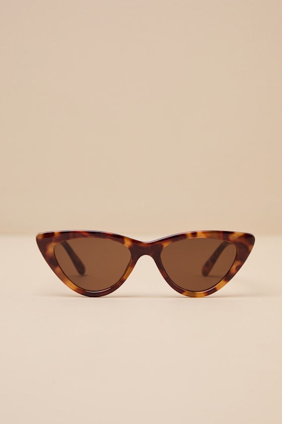 Lainey Sunglasses - Tawny Tortoise + Brown