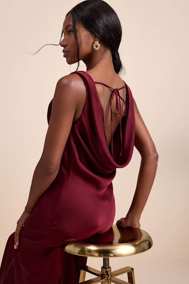 red satin dress Classic Grace | Elegant Red This dress comes in Girls Vintage Style Brown Color:ONYX peplum top