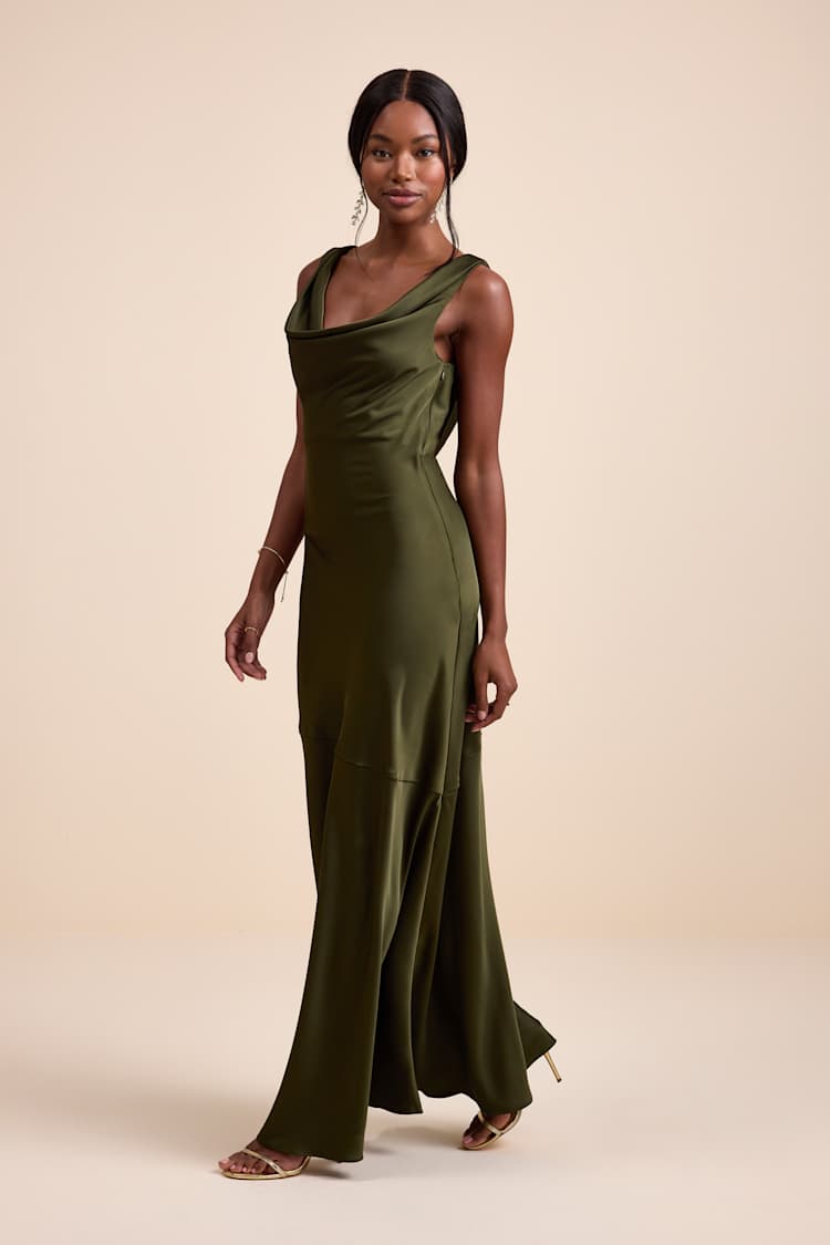 chinese dress ladies Italian Satin Silk Maxi Slip Dress