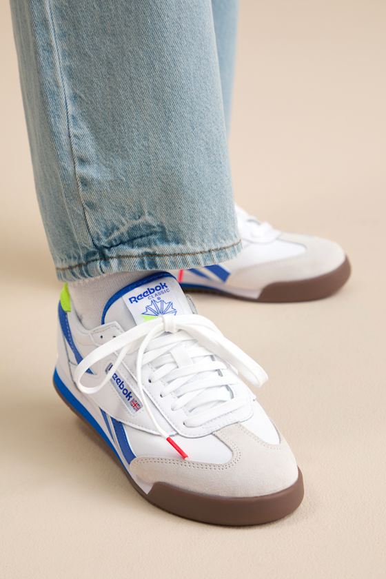Reebok Campio XT - White & Blue Leather Sneakers - Sneakers - Image 3