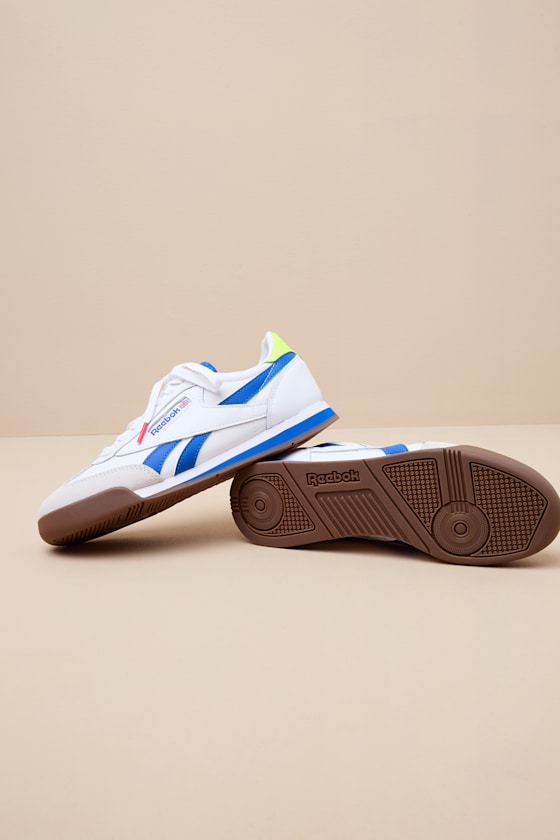 Reebok Campio XT - White & Blue Leather Sneakers - Sneakers - Image 6