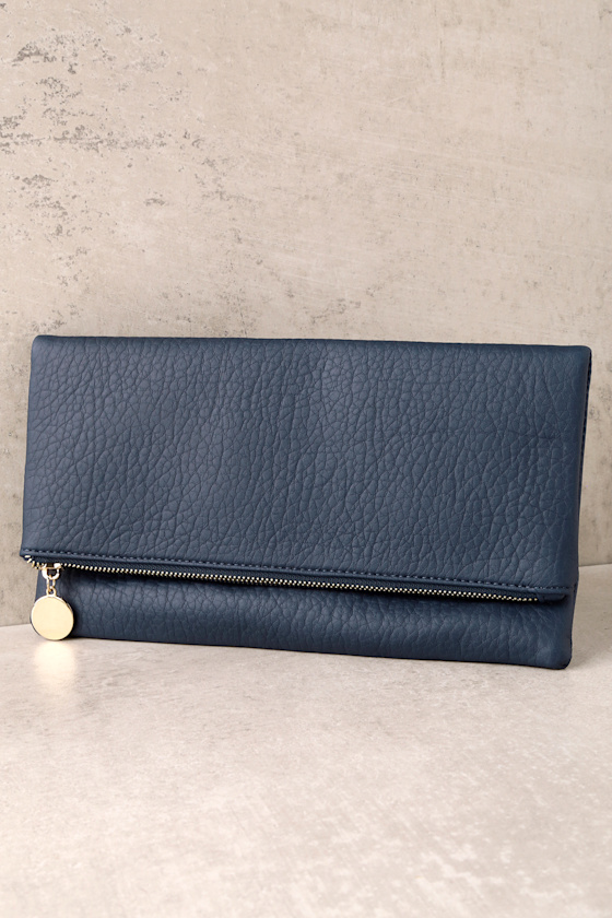 Get Up and Go Navy Blue Clutch 1