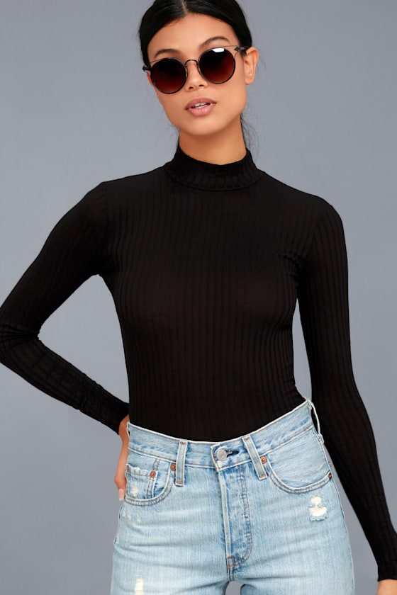 Someone Like You Black Long Sleeve Top 1