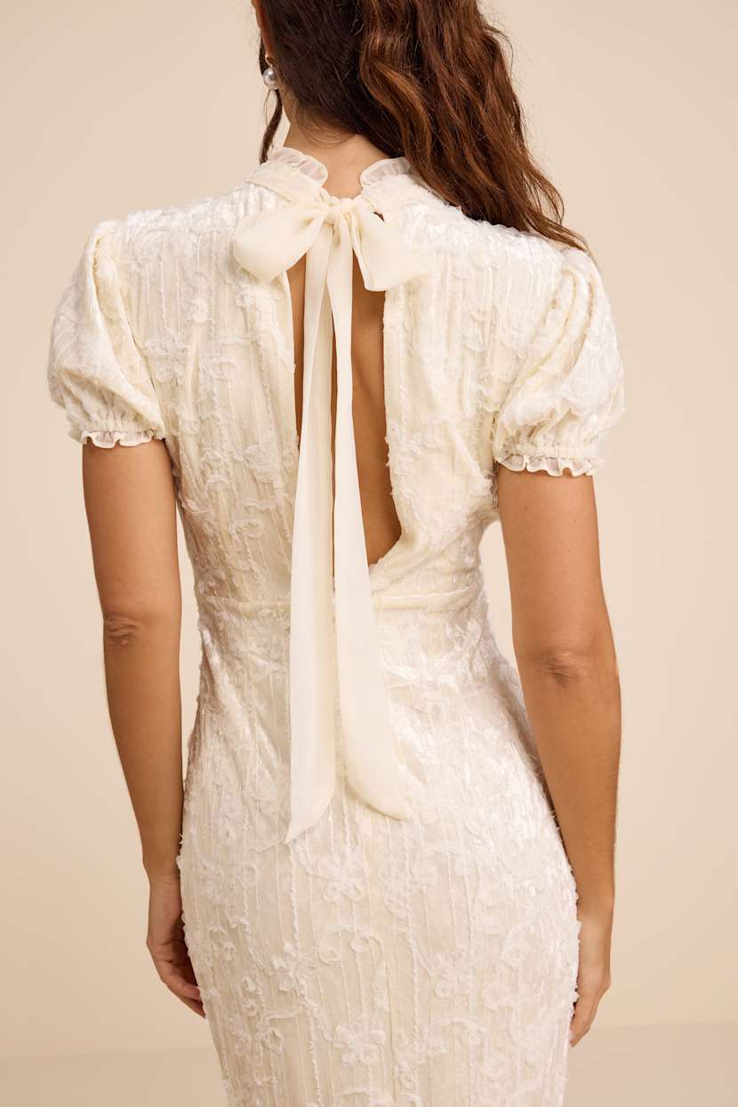 white christmas dresses Lemlem Niku Cream Theodora Column Dress Niku Cream / S main image 1