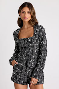 LL2503059JACKET : CHARCOAL/WHITE/SHINY SILVER 1