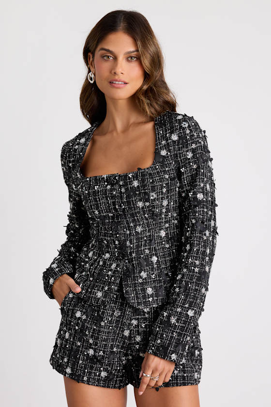 LL2503059JACKET : CHARCOAL/WHITE/SHINY SILVER 1