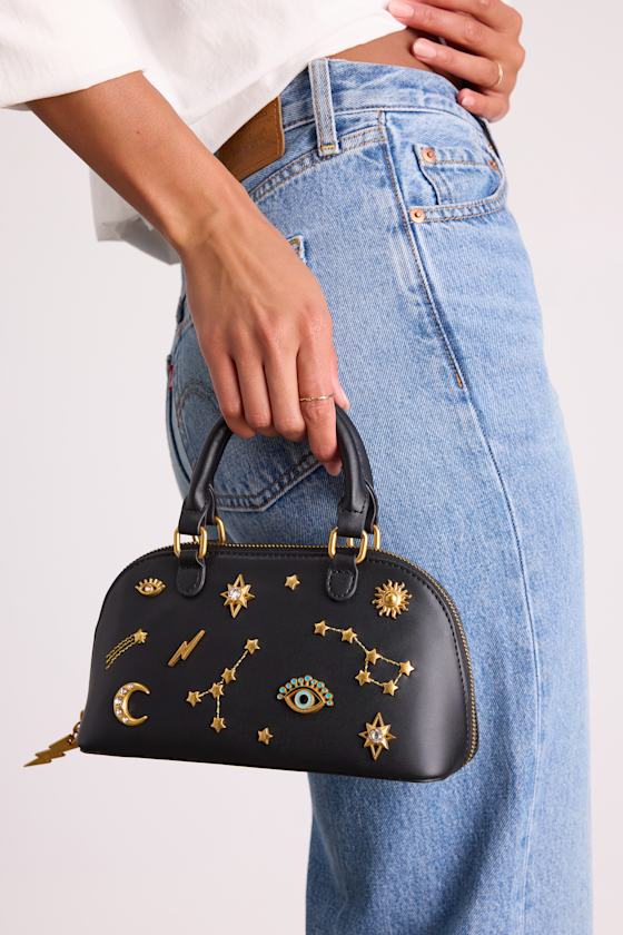 shalomclub PURO STAR BAG 星柄 Betsey Johnson Celestial Bag - Black Charm Bag - Crossbody Bag - Lulus