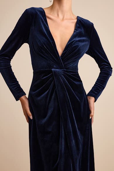 navy blue dress for baby girl RYDCOT Winter formal Dresses Women's Casual Crewneck Lantern Long Sleeve  Pullover Belt Solid Color Dress Sale main image 1