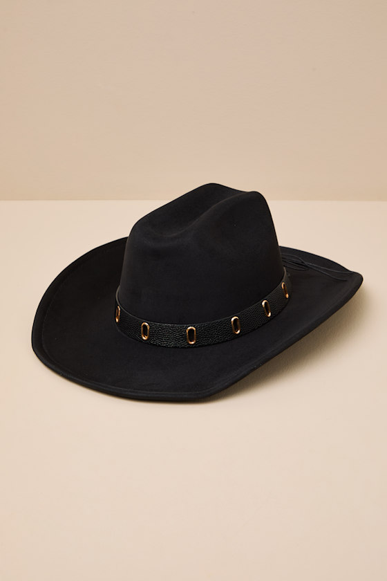Jespah Black Banded Cowboy Hat 1