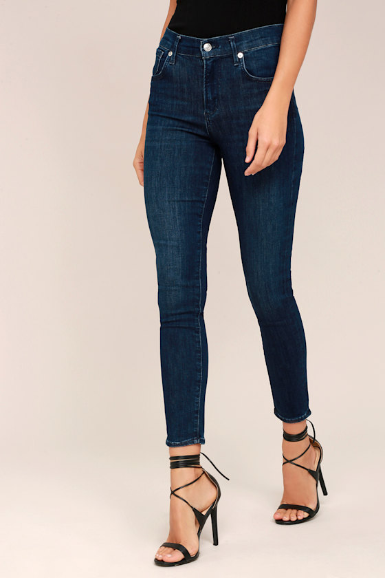 Sophie High Rise Dark Wash Skinny Jeans 2