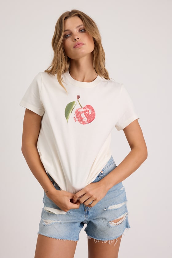 Graphic Favorite White Disco Cherry Tee 2