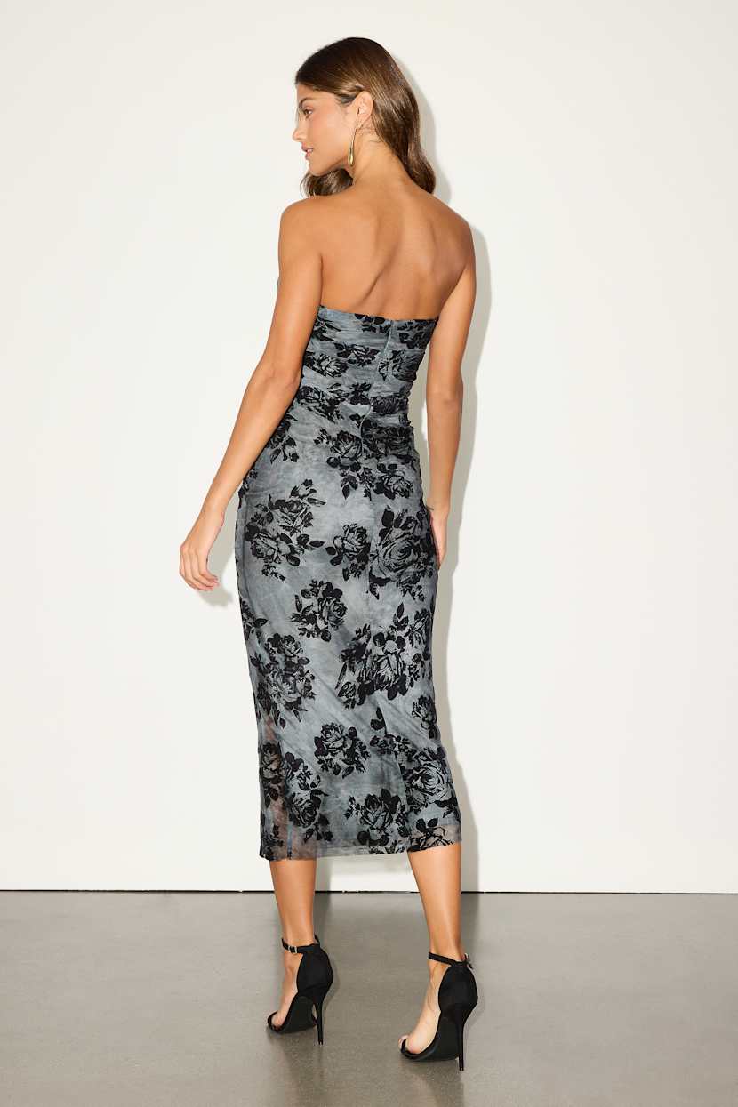 strapless open back dress Dress The Population Angelina Dress main image 1