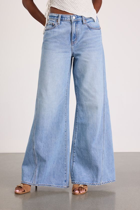 Wilder Light Wash Ultra Wide-Leg Jeans 2