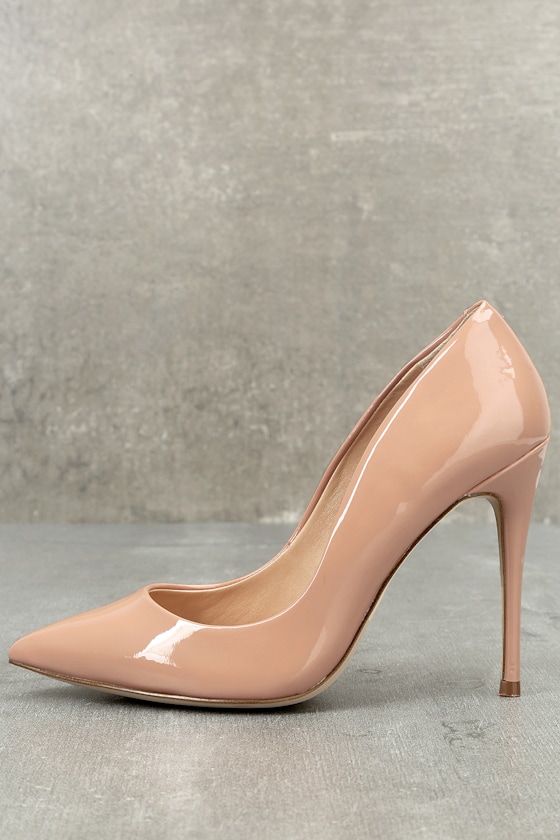 Daisie Dark Blush Patent Pumps 2