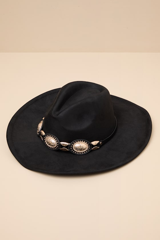 Tracey Black Concho Western Hat 2