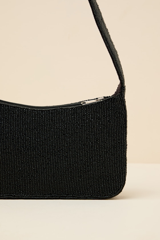 Raadha Black Multi Beaded Shoulder Bag - thumbnail 5