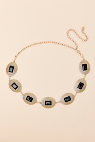 ICH84289AGO-BK: GOLD/BLACK 1