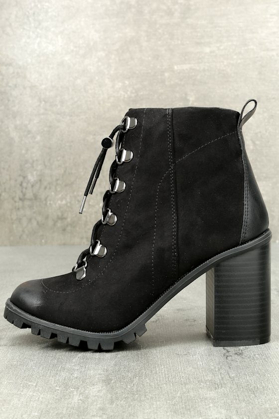 lace up lug sole platform boots