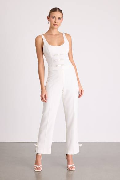 Shop White Dress Pants for Women - Lulus