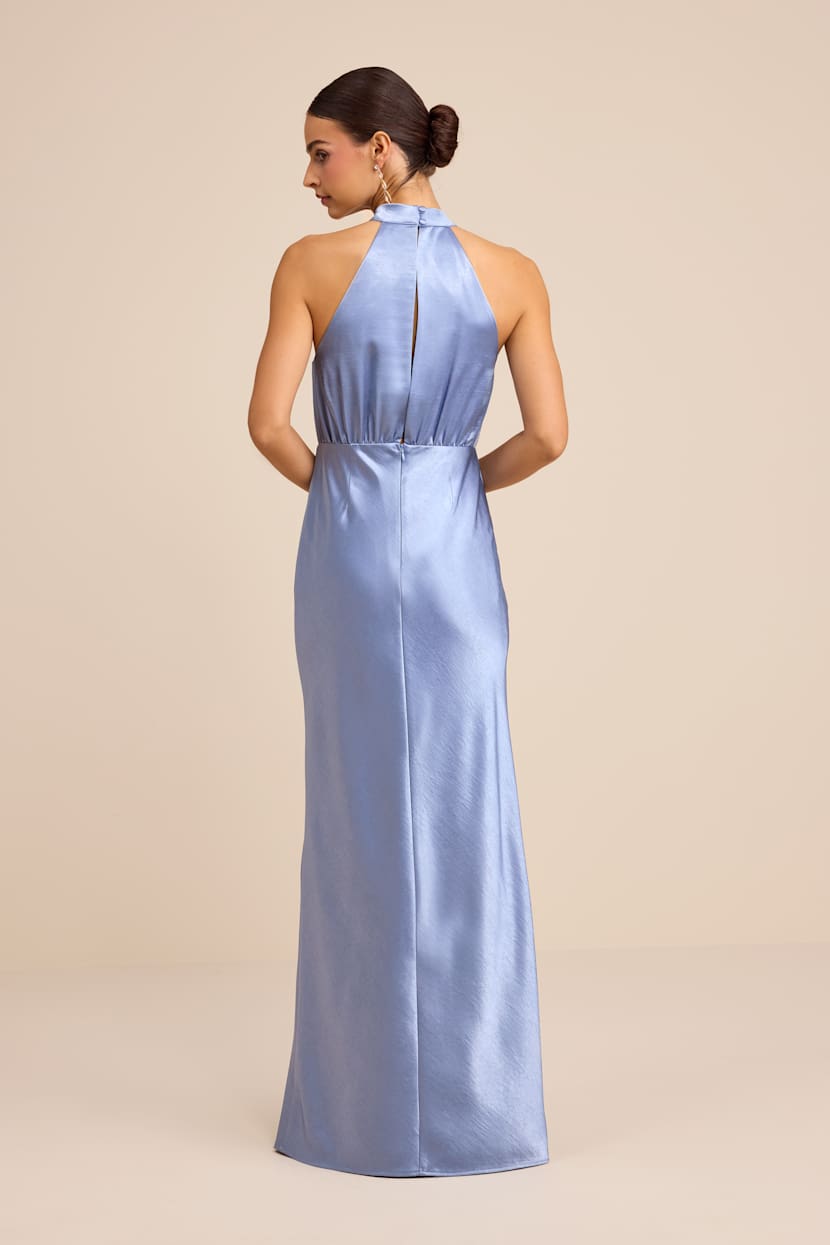 sachin and babi light blue dress Jason Wu Midi Dress Halter Neck V Neck Low Back Black M