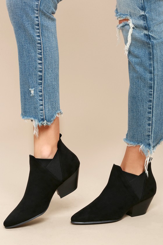 black booties casual