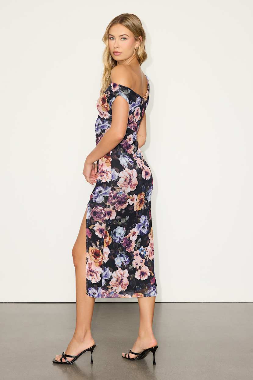 knee length dresses for ladies Formal Black Strappless Ruched Maxi Estella Dress – SABO