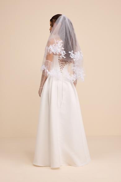 sachin and babi light blue dress White Lace Eyelet Maxi Dress