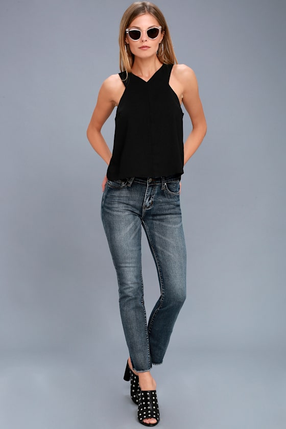Party Time Black Sleeveless Top 2