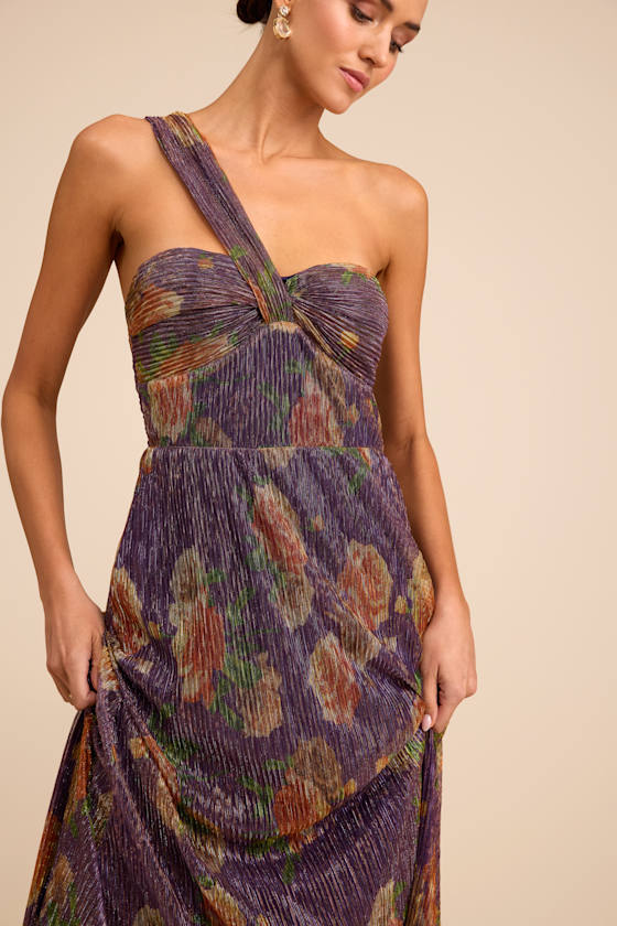 FRD2251: DARK PURPLE FLORAL 2