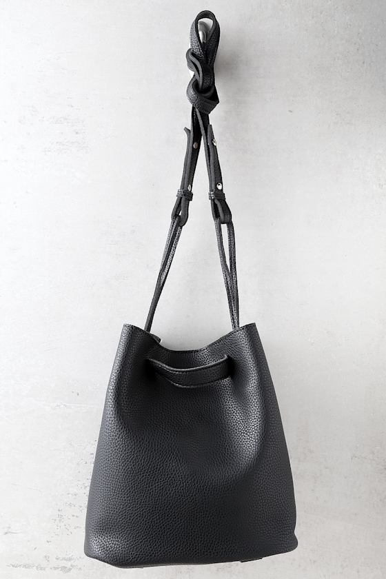 Fashionable Start Black Bucket Bag 1