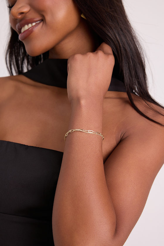 Mylina Gold Layered Bracelet - thumbnail 3