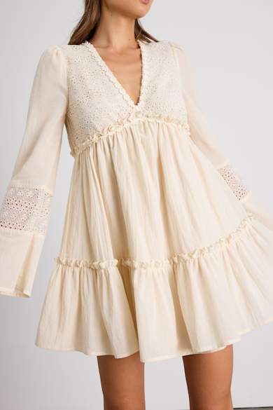 White Long Sleeve Dresses for Women - Lulus White Long Sleeve Dresses for Women - Lulus